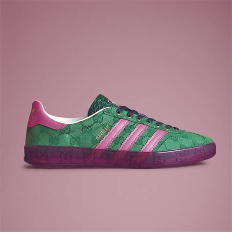 adidas gucci gazelle pink and green|Adidas x Gucci jewelry.